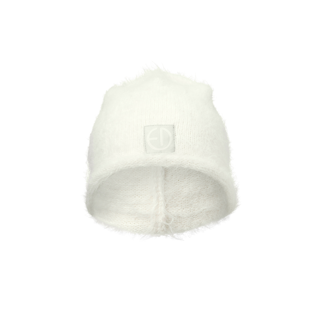 帽子 THEREDTHREAD S fuzzy knit beanie white 帽子 THEREDTHREAD S